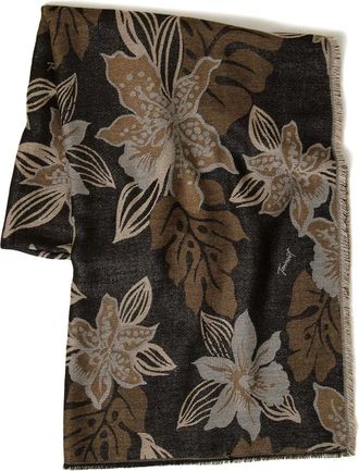 Twin-Set Foulard con stampa a fiori - Nero