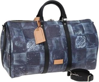 Louis Vuitton Pre-owned Canvas Weekendtas - Dames - Vintage Weekendtas - Blauw - ONE Size - Vintage