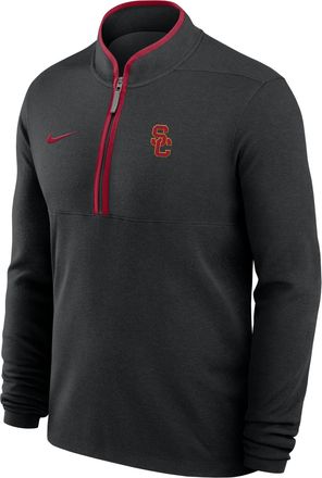 Nike USC Victory Nike Mens Dri-FIT College 1/2-Zip Long-Sleeve Top in Black | 0443090NSCJ-APS