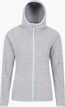 Mountain Warehouse Womens Mountain Warehouse Womens/Ladies Lleyn II Melange Full Zip Hoodie - Grey - Size: 14