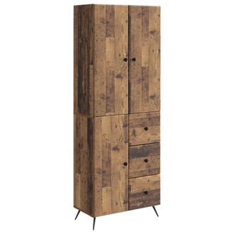 vidaXL Juego De Armarios 2 Uds. Madera Envejecida Madera De Ingenier&iacute;a Vidaxl