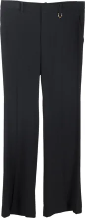 Gucci Gucci cr&ecirc;pe broek van zwart polyester