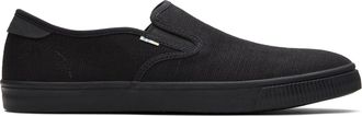 Toms Baja All Black Heritage Canvas Slip On Sneaker