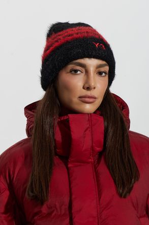 Yohji Yamamoto Logo Beanie, Unisex, Black
