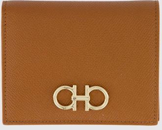 Ferragamo Portafoglio Gancini Ferragamo in pelle a grana