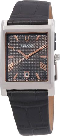 Bulova Sutton Quartz Grey Dial Watch 96B443