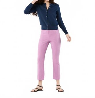 Ann Mashburn Faye Flare Cropped Pant In Orchid