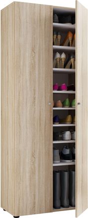 ebuy24 Ebuy24 - Gabinete De Zapato De Madera Vcm Dimensiones: An. 70 X Al. 178 X T. 40 Cm Gabinete Todo Uso 9 Compartimentos - Vandol (sonoma Oak (s&auml;gerau))