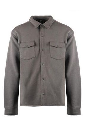 Burnside Fleece Shirt Jacket in Steel at Nordstrom Rack, Size Xx-Large