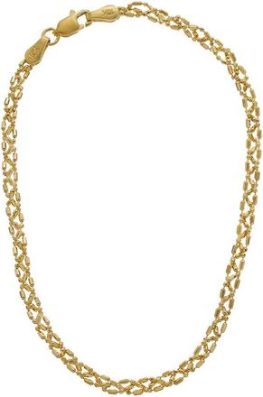 Italian Gold, Inc 10K Braided Bar & Bead Link Bracelet