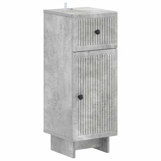 vidaXL Armario De Almacenamiento Para Ba&ntilde;o Ede Gris Hormig&oacute;n Vidaxl