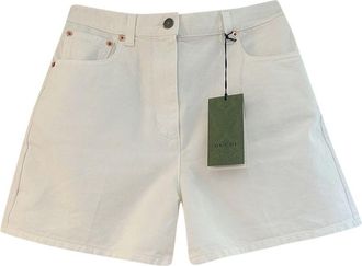 Gucci White Denim Shorts Size 26/66