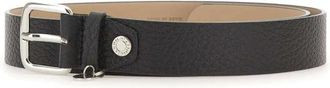 Gianni Chiarini Maxi-grain Leather Belt - female - Gianni Chiarini - Belts - Black - ONE SIZE - Accessories