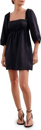 Vix Isadora Solid Beaded Knot Cover-Up Dress in Black at Nordstrom Rack, Size Medium