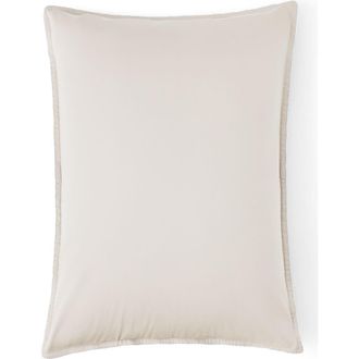 Pact Organic Room Service Sateen Sham 2-Pack in Bone at Nordstrom, Size Standard