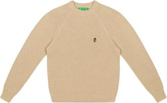 Garment Workshop Crewneck Truien - Heren - Ronde hals truien - Beige - L - Truien & Vesten