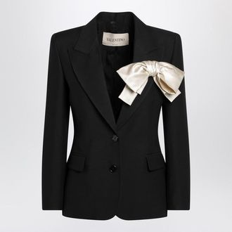 Valentino Garavani Single-Breasted Jacket With Bow