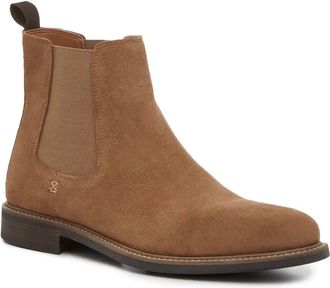 Crown Vintage Mens Crown Vintage Lanbart Boots Brown Suede Pull On Ankle Chelsea HAWK1683