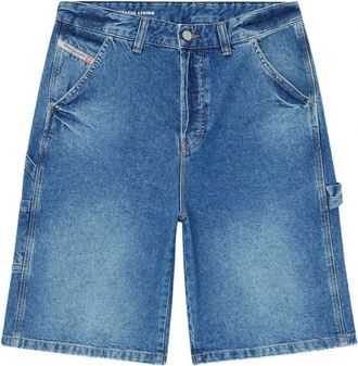 Diesel D-Livery W Short - Heren - Denim shorts - Blauw - W29 - Katoen - Korte Broeken