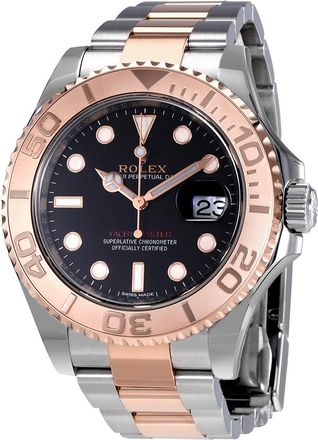 Rolex Pre-owned Rolex Yacht-Master 40 Automatic Black Dial Mens Watch 116621BKSO