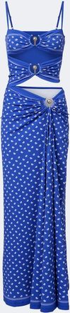 CHRISTOPHER ESBER Orbit bandana cutout maxi dress