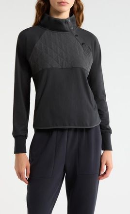 Swannies Ellis Colorblock Pullover in Black at Nordstrom, Size Xx-Large