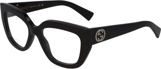 Gucci Glasses, unisex, Black, 53 MM, Cat Eye Glasses Gg1847O