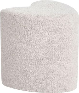 Beliani Puf Chenilla Beige