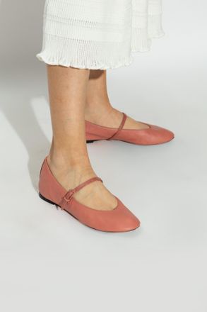 Lanvin Leather Ballerinas, Womens, Pink