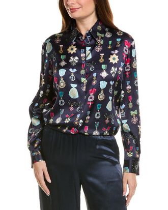 Temperley London Gloriette Silk-Blend Shirt