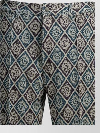 Needles boot cut casual shorts patterned pockets