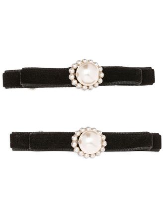 Jennifer Behr Set di 2 fermacapelli Minetta - Nero