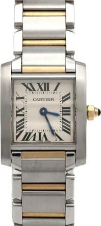Cartier Pre-owned Tank Francaise Roestvrij staal Geelgoud Quartz - Dames - Vintage Horloges - Geel - ONE Size - Vintage