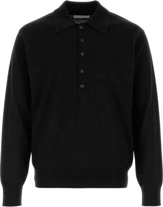 Dries Van Noten Sweatshirt - Heren - Ronde hals truien - Zwart - XL - Wol - Truien & Vesten