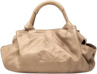 Loewe Pre-owned Aire Hobo Bag - Dames - Vintage Handtas - Beige - ONE Size - Leer - Vintage