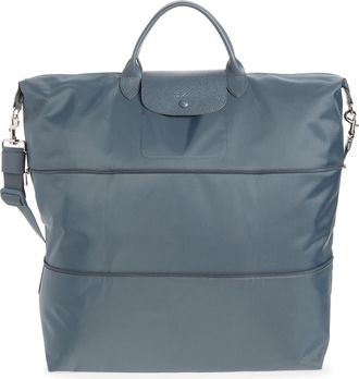 Longchamp Le Pliage One S Canvas Travel Bag Expandable in Anthracite at Nordstrom
