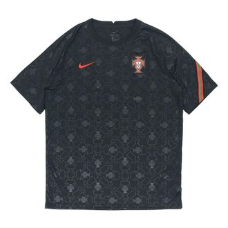Nike Portugal National Team 20/21 Pre Match Jersey Black CD2579-010