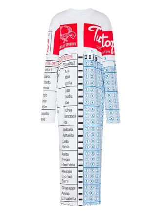 Moschino printed midi dress - White