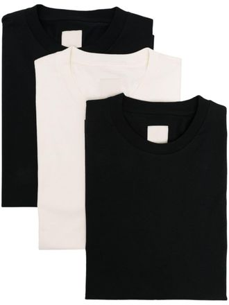 Emporio Armani Set di 3 T-shirt con applicazione - Nero