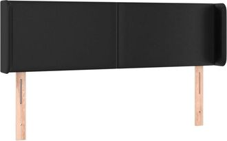 vidaXL Cabecero Con Led Cuero Sint&eacute;tico Negro 147x16x78/88 Cm Vidaxl