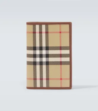 Burberry Burberry Check canvas passport holder