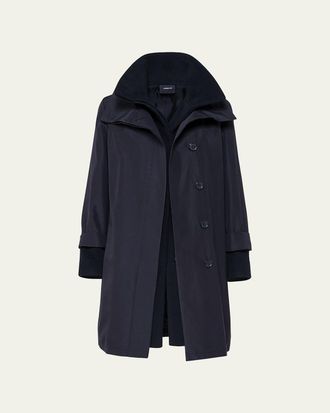 Akris Storm System Double-Breasted Coat