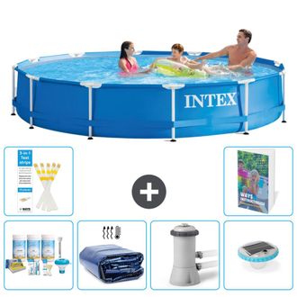 Intex Piscina Con Estructura Redonda - 366x76 Cm - 7-piezas S160
