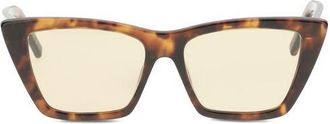 Saint Laurent Beige Acetate Womens Sunglasses