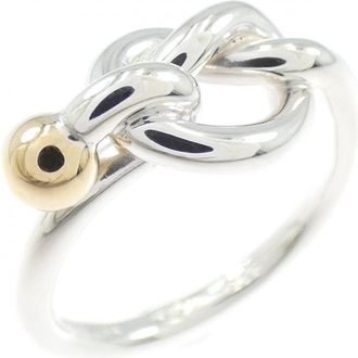 Tiffany & Co. Gold Silver Yellow Gold (18K) Silver 925 Band Ring (Pre-Owned)
