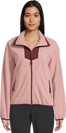 Columbia Sequoia Grovetm Full Zip Fleece Womens Clothing Eraser Pink/Rich Wine : 2XL, Fleece/Polyester