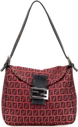 Fendi Pre-owned Shoulder Bags, female, Red, Size: ONE SIZE Pre-owned Vintage Shoulder Bag