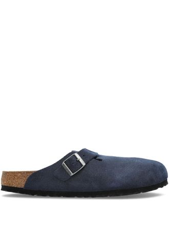 Birkenstock Boston clogs - unisex - Calf Suede/Calf Leather/Cork/Polyethylene vinyl acetate (PEVA) - 42 Regular - Blue