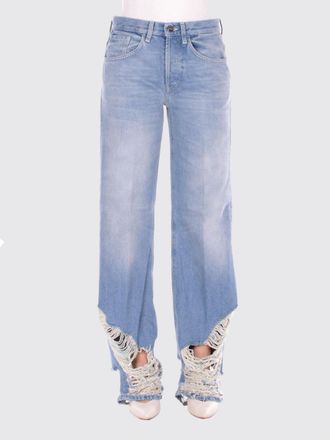 Dondup Distressed Denim Wide Leg Jeans