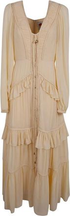 Farm Rio Maxi Kleedjes - Dames - Casual kleedjes - Geel - L - Kleedjes